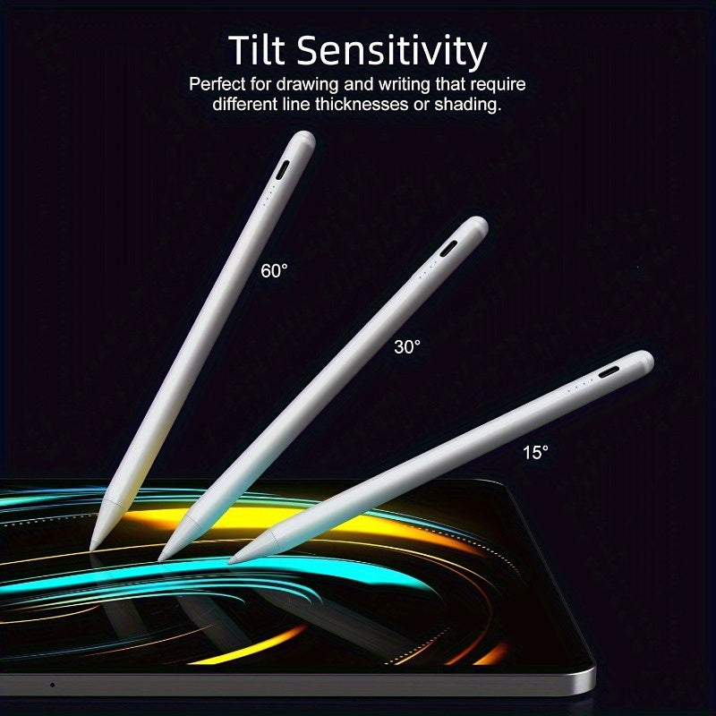 Compatible with iOS/Android, Microsoft Phones and Tablets - Fast Charging, High-Precision Sensitive Capacitive Stylus Pen for Apple Pencil. Works with iPad, iPhone, Samsung Galaxy, Kindle, and All Universal Touchscreen Device