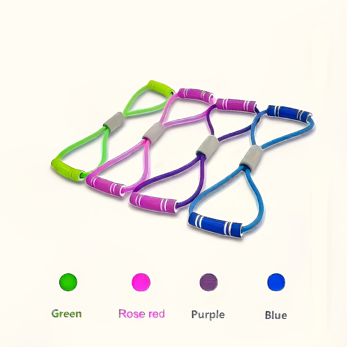 8-Shape Resistance Band, Yoga Training Equipment for Back Beauty and Chest Expansion - Elastic Tube Fitness & Outdoor Sports/Training Gear / Strength Trainer with Stackable Design, Home Workout Equipment, Stretching Bands for