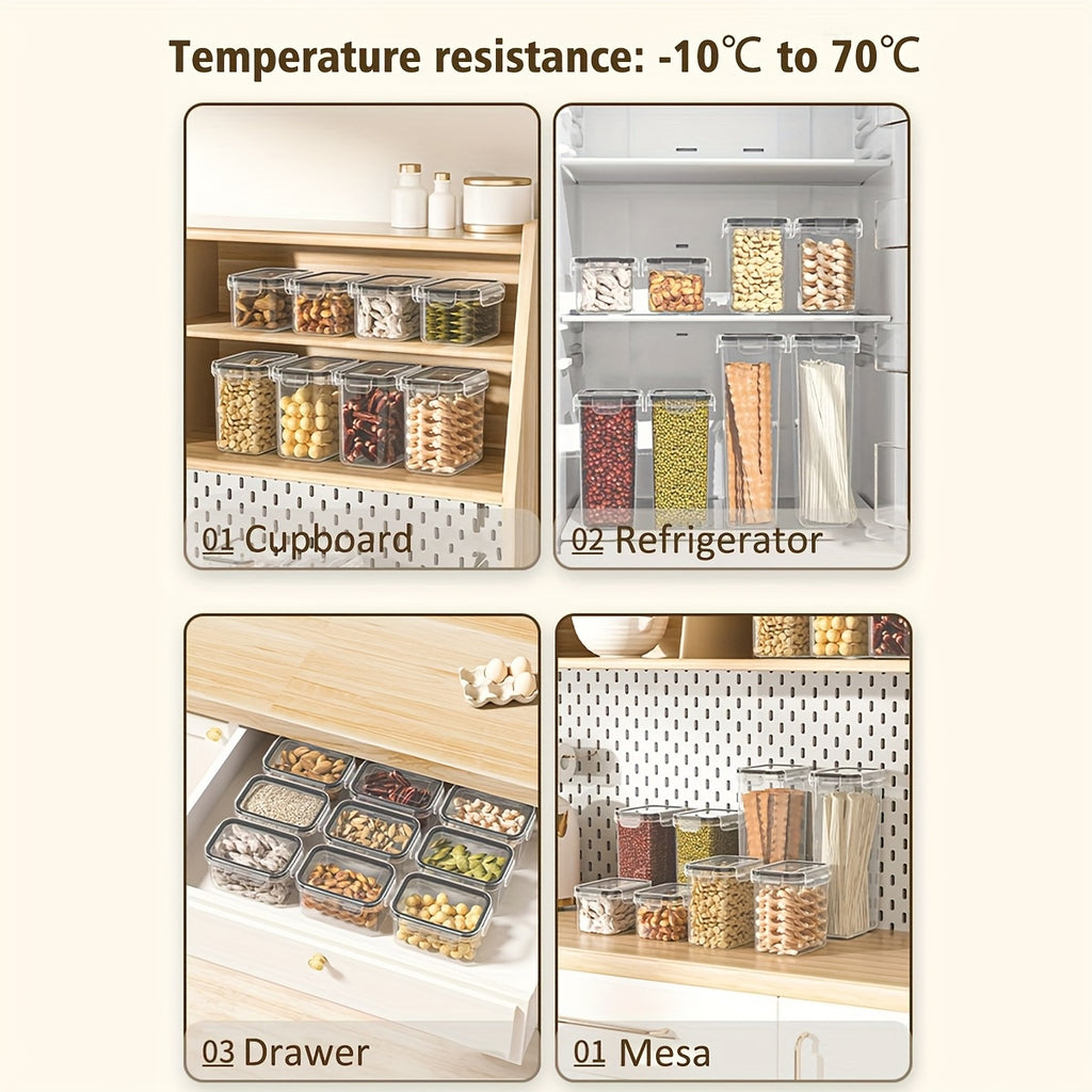 Airtight Food Storage Containers Set with Flip-Top Lids