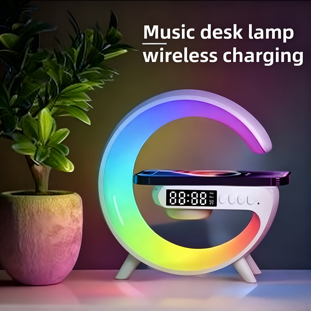 Wireless charging speaking, night light