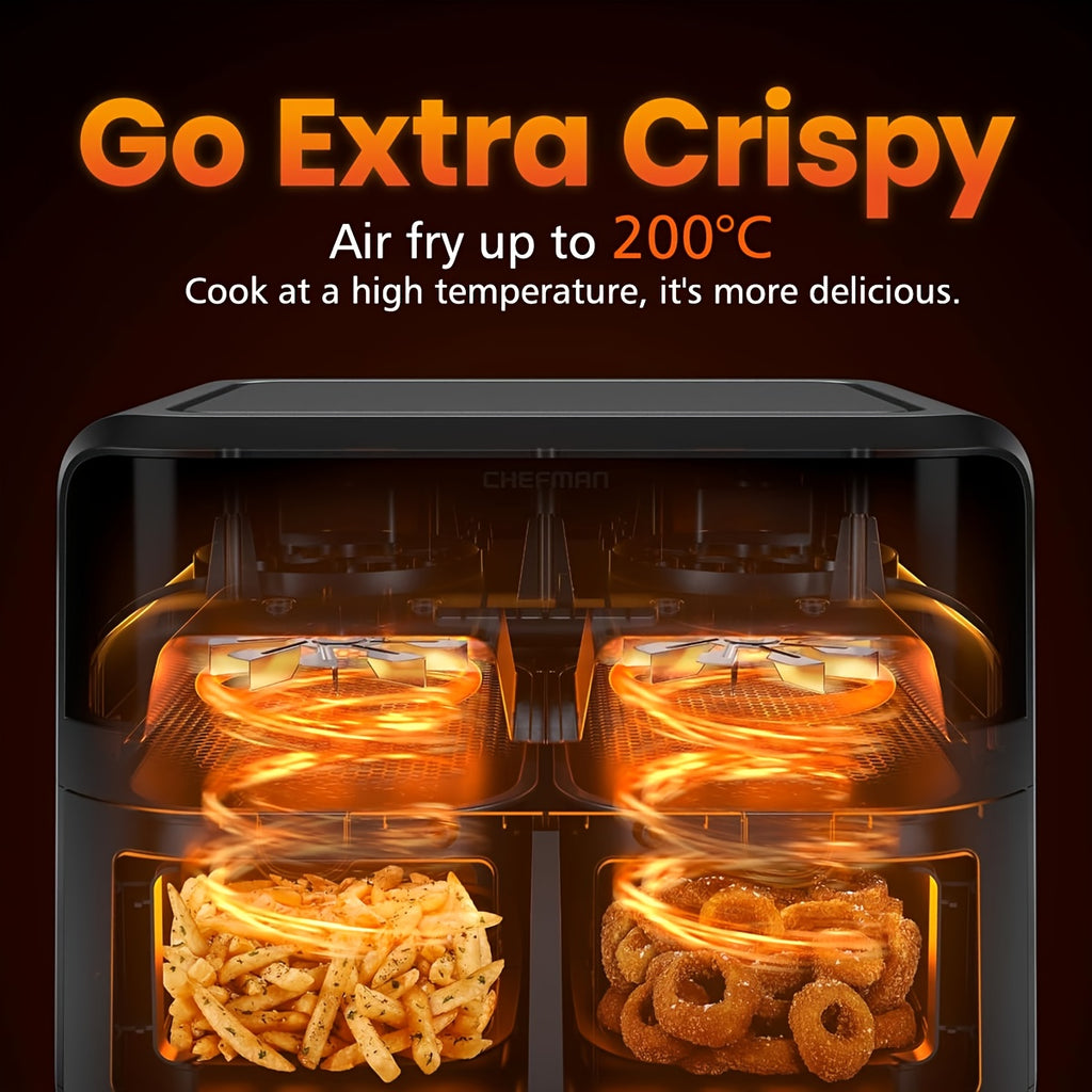 Rayswitch 9L Dual Air Fryer Oven with Auto Setting