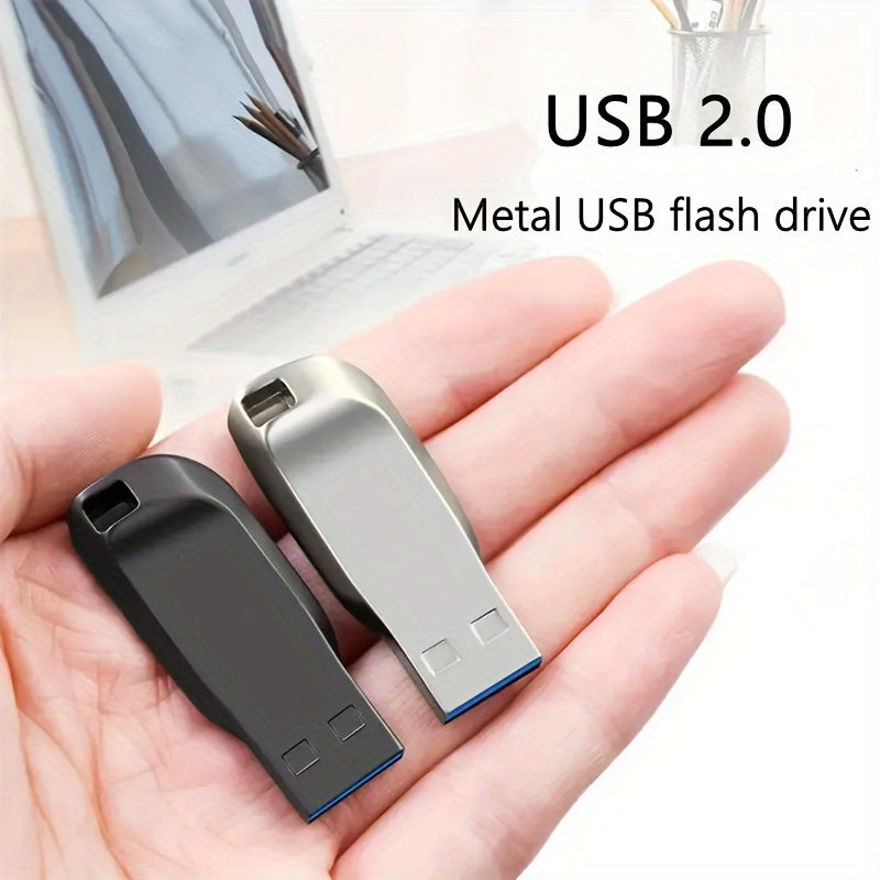 2025 New USB 2.0 High-Speed Flash Drive - 8GB/32GB/64GB/90GB/100GB/116GB/128GB Compact Portable Flash Drives with Metallic Design, Durable & Stylish for Laptop, Desktop, Phone, Tablet, Phone Storage, Sleek Metallic Finish, St
