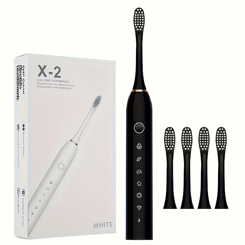 USB Magnetic Electric Toothbrush with 8 Brush Heads