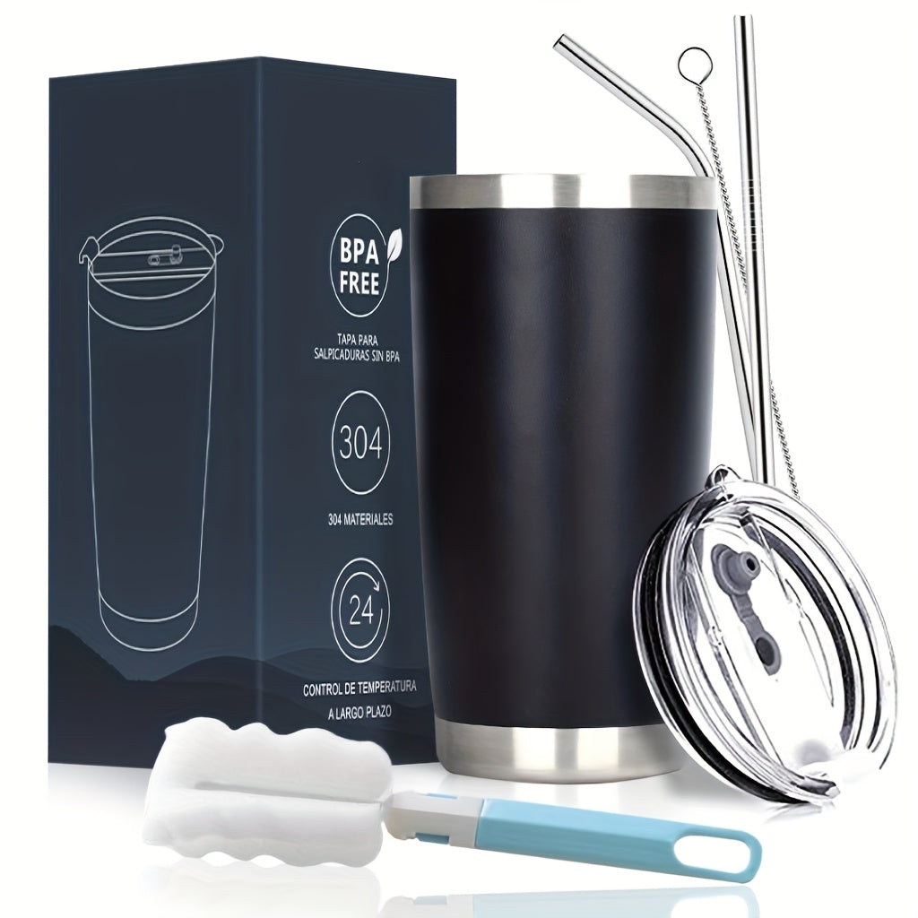 Portable Coffee Cup Travel Mug Leak-Proof 20oz/600ml Stainless Steel