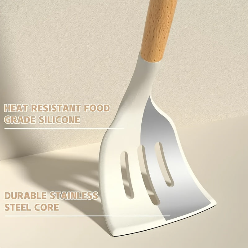 14pcs Non-Stick Silicone Cooking Utensil Set with Heat-Resistant Tools