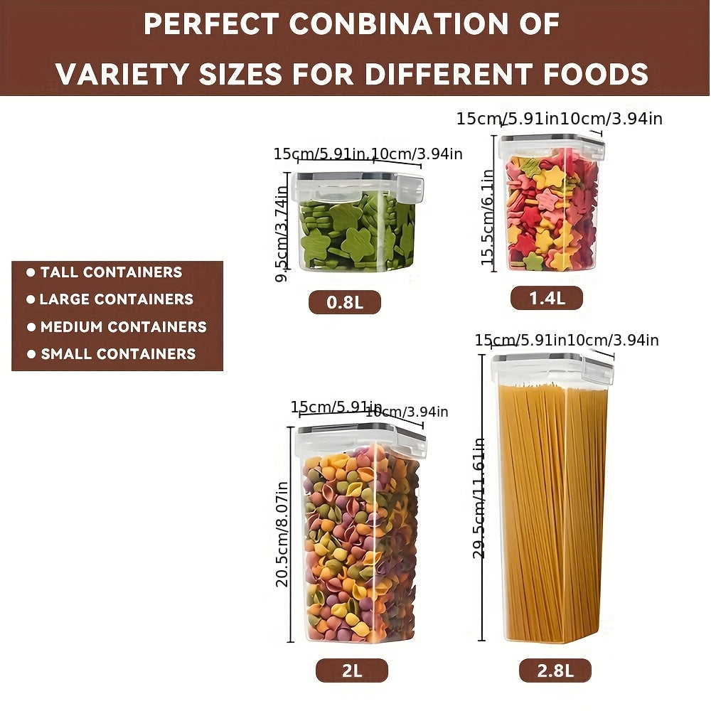 Airtight Food Storage Containers Set with Flip-Top Lids