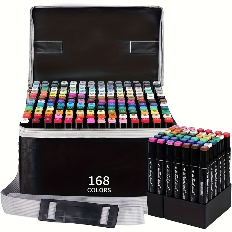 168pcs Color Marker Pen Set for Whiteboard Colouring
