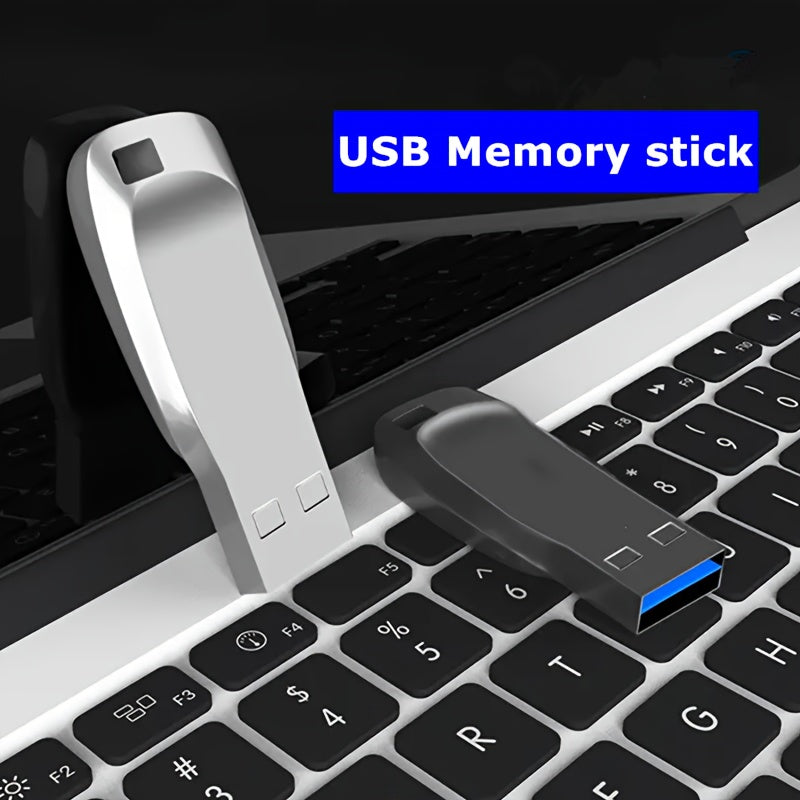 2025 New USB 2.0 High-Speed Flash Drive - 8GB/32GB/64GB/90GB/100GB/116GB/128GB Compact Portable Flash Drives with Metallic Design, Durable & Stylish for Laptop, Desktop, Phone, Tablet, Phone Storage, Sleek Metallic Finish, St