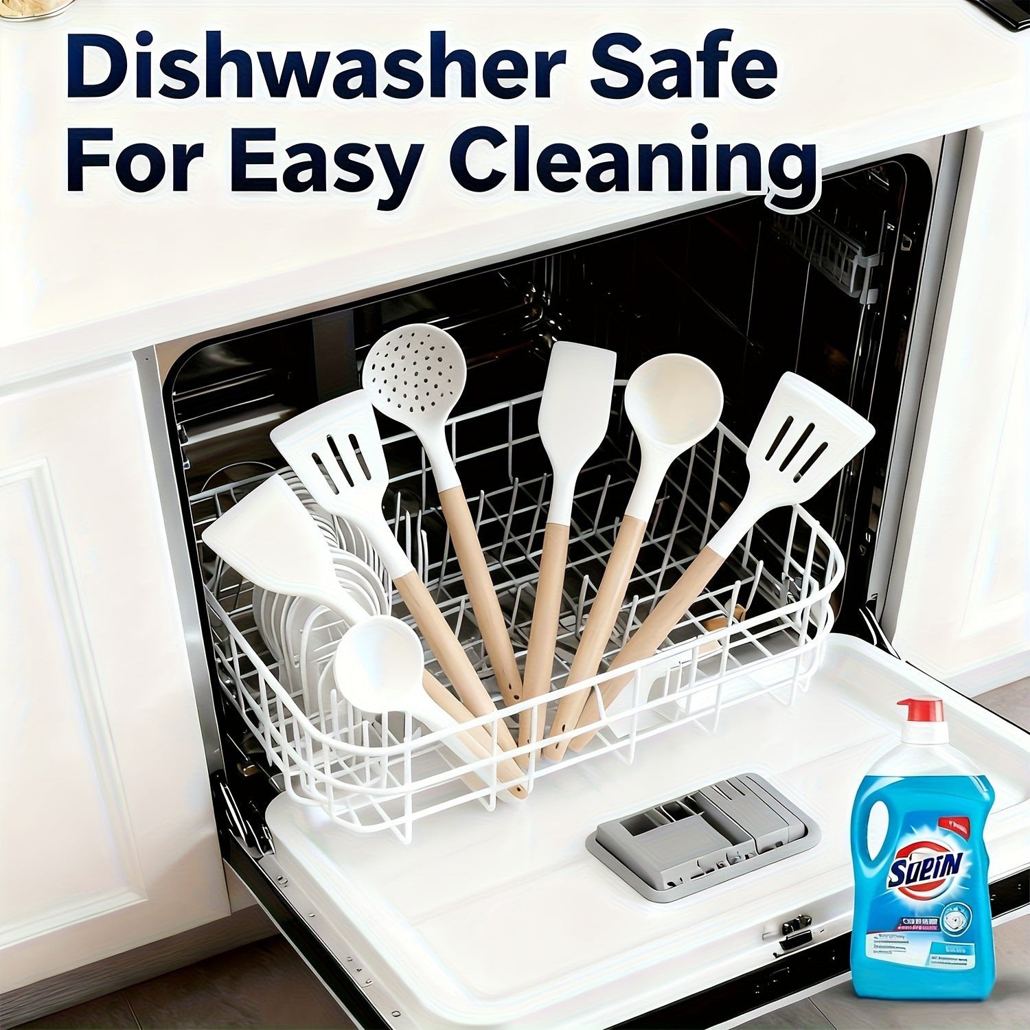 14pcs Non-Stick Silicone Cooking Utensil Set with Heat-Resistant Tools