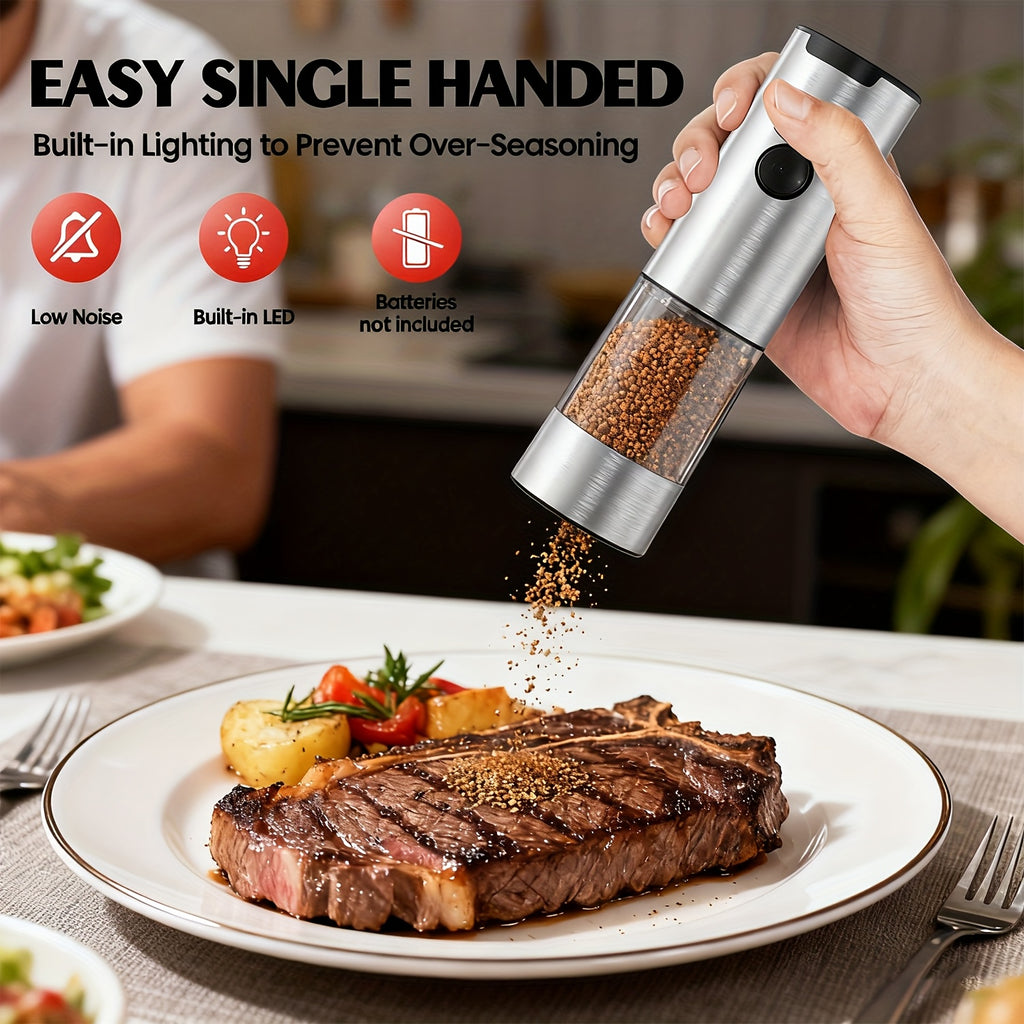 Electric Salt and Pepper Grinder Set - Automatic