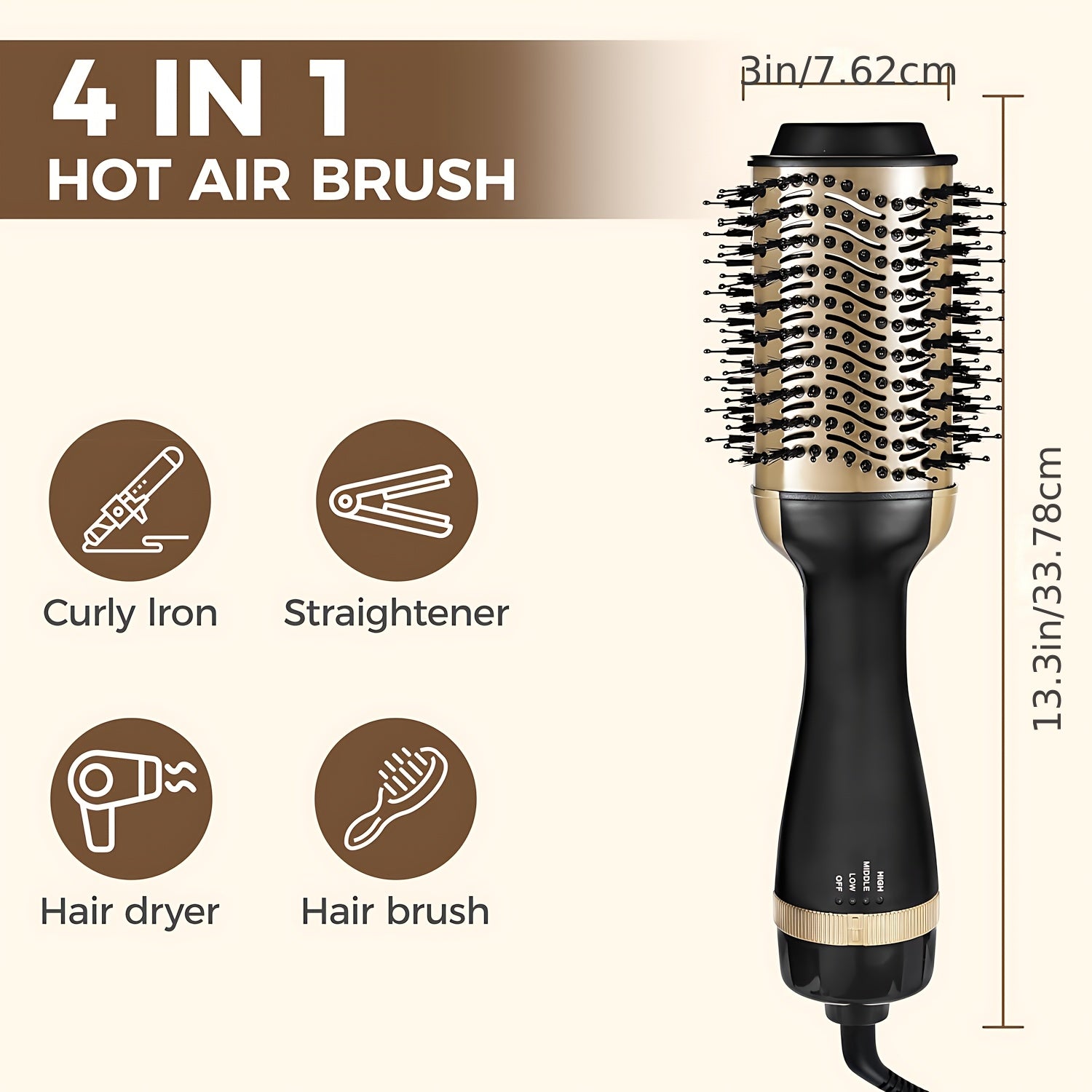 Hair Dryer Brush 4 in 1