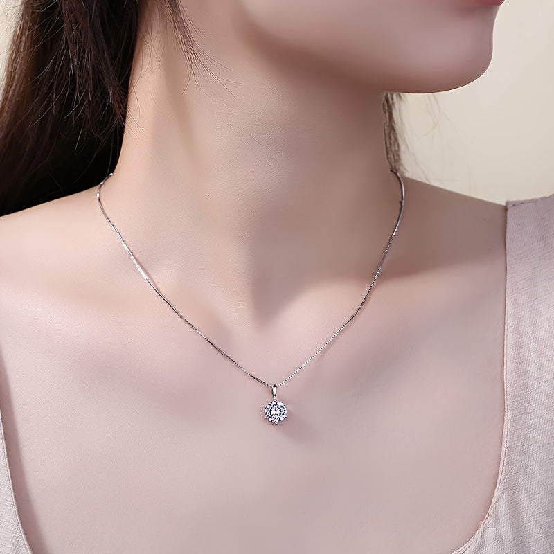 Silvery Set of Water Droplet Necklace And Earrings