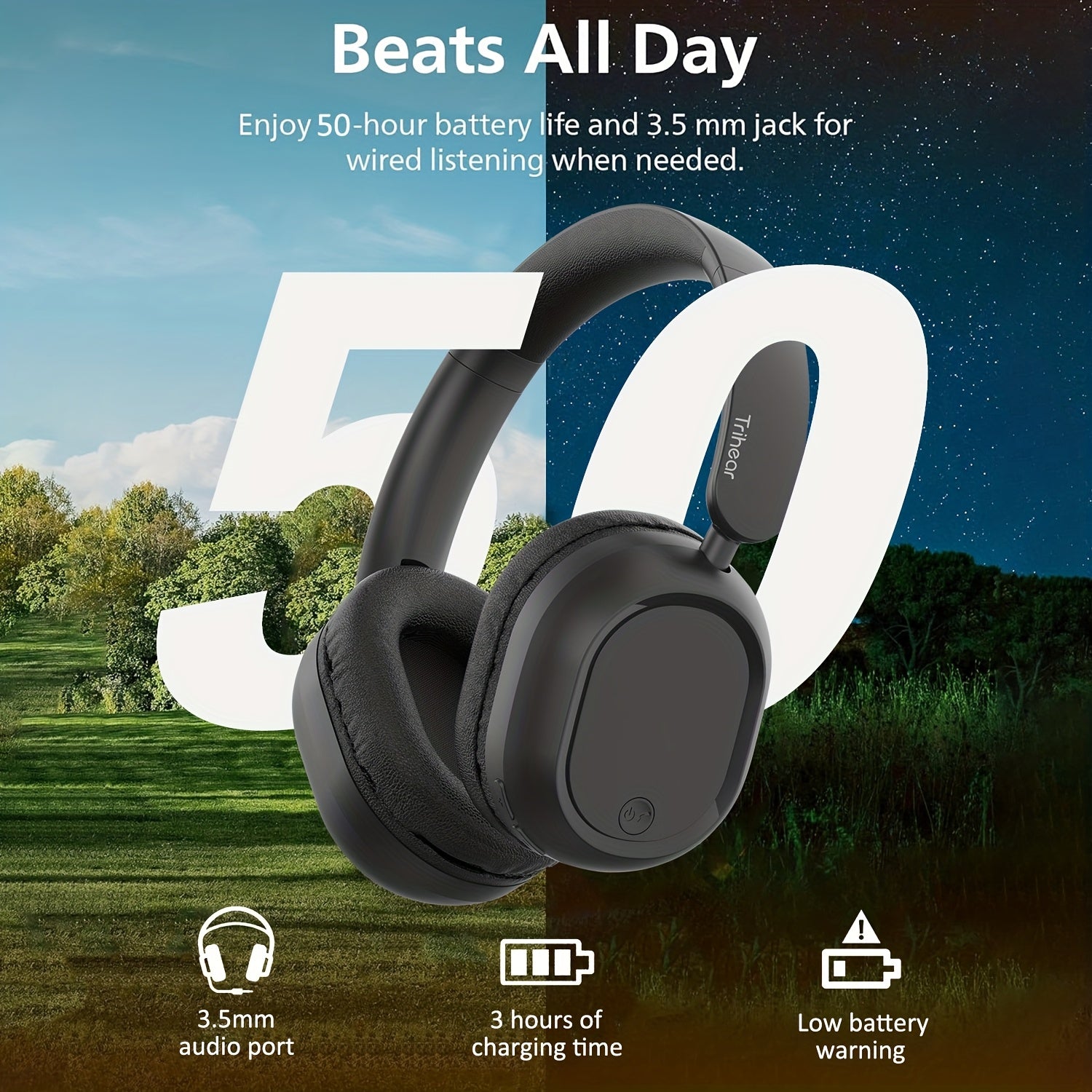 Trihear Wireless Headphones