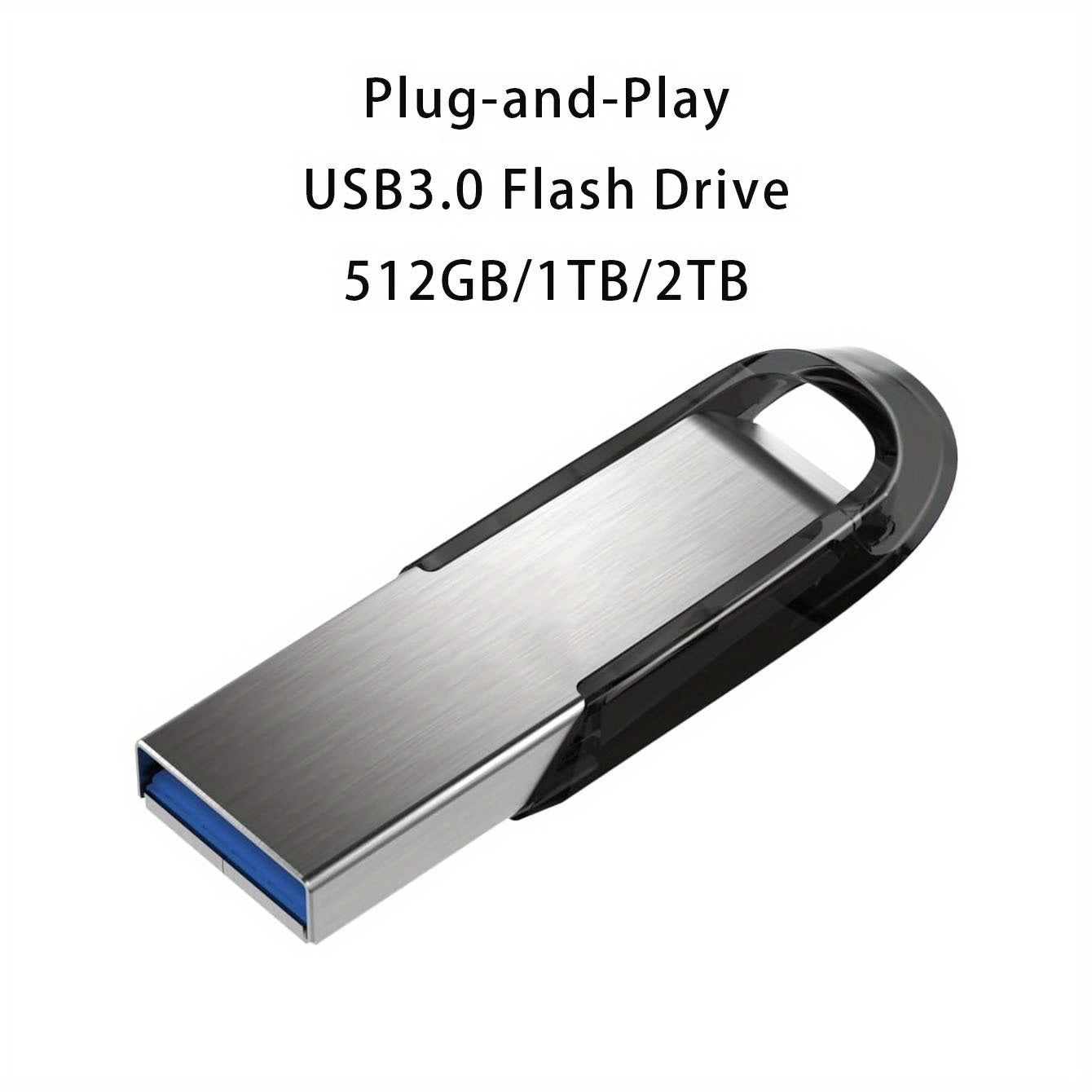 512GB/1TB/2TB USB 3.0 Flash Drive -High-Speed Metal USB Stick