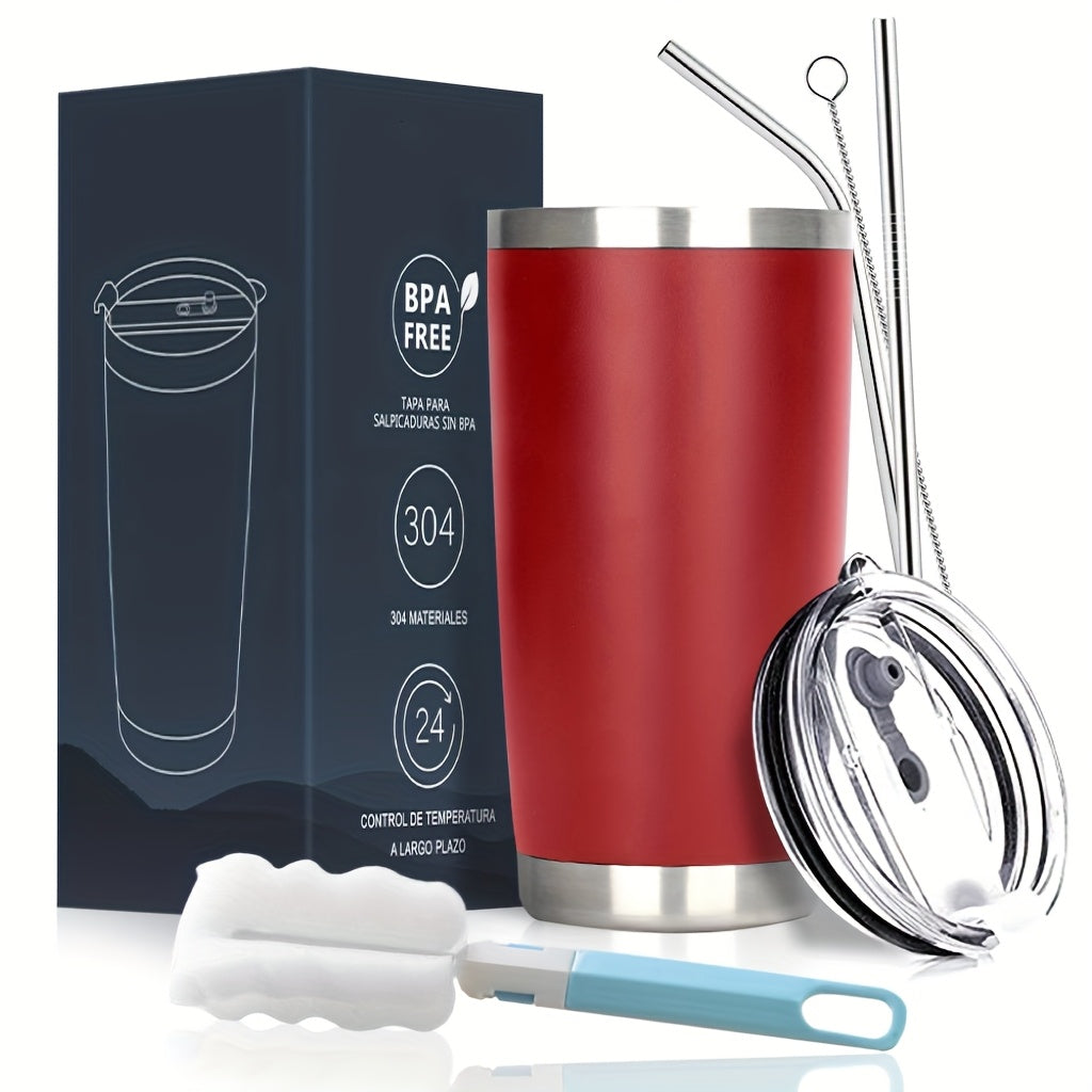 Portable Coffee Cup Travel Mug Leak-Proof 20oz/600ml Stainless Steel