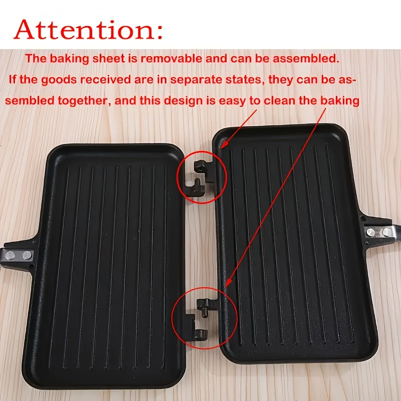 1pc Non-stick Double-Sided Frying Pan Sandwich