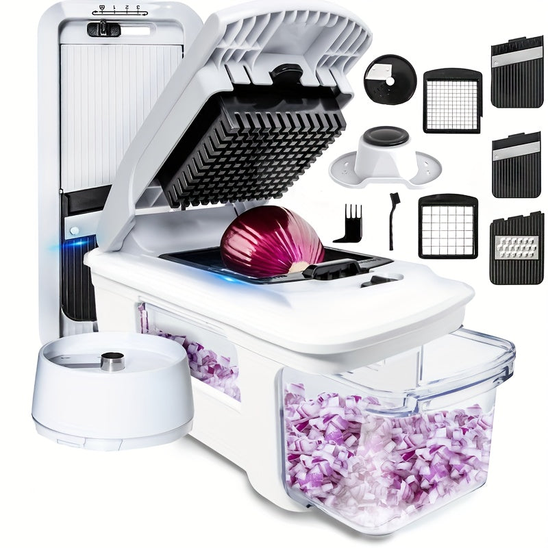 9-in-1 Multi-Functional Vegetable Slicer & Chopper Set