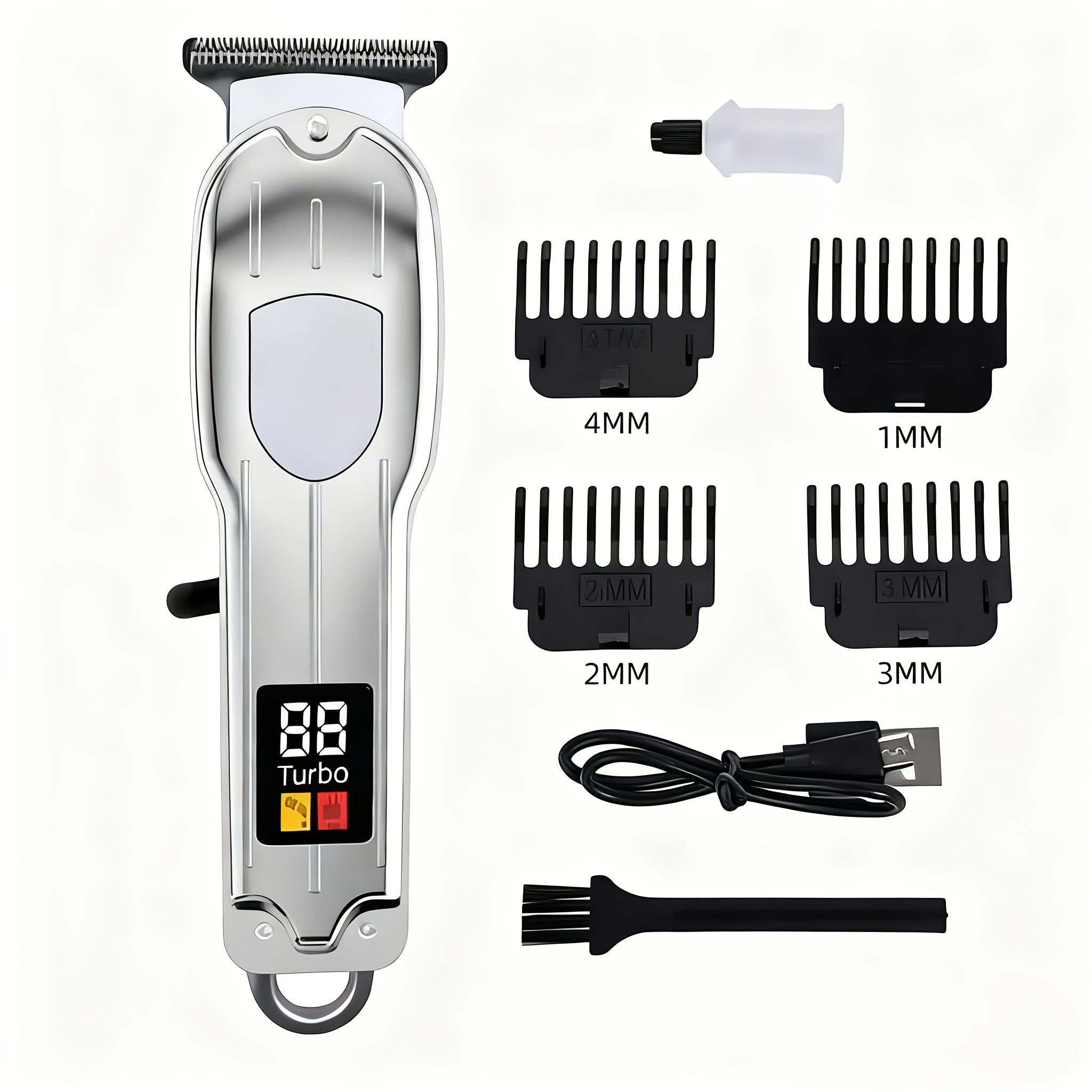 Professional Heavy-Duty Men's Electric Hair Clipper