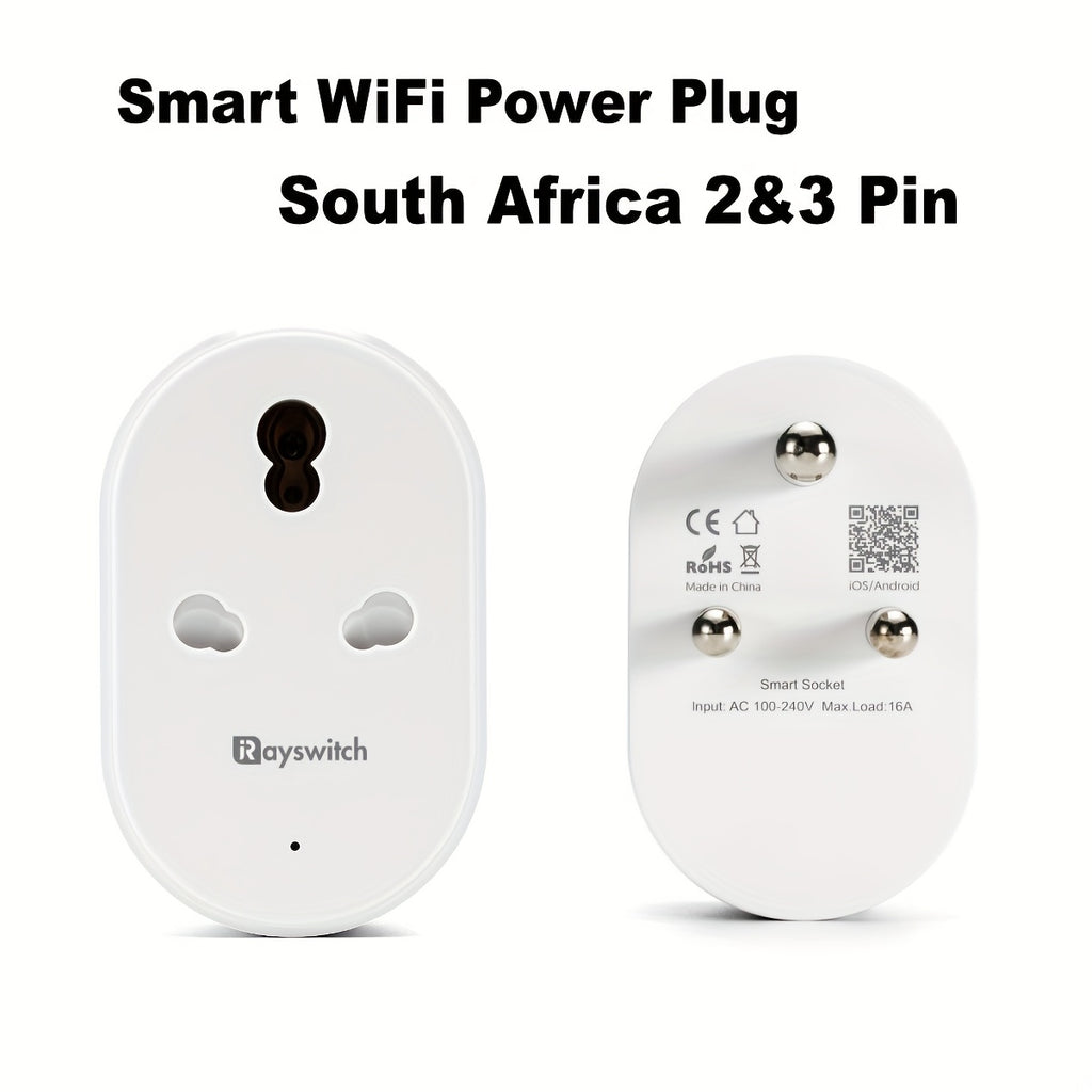 Rayswitch 2.4GHz WiFi Smart Plug, Compatible with Alexa, Google Assistant