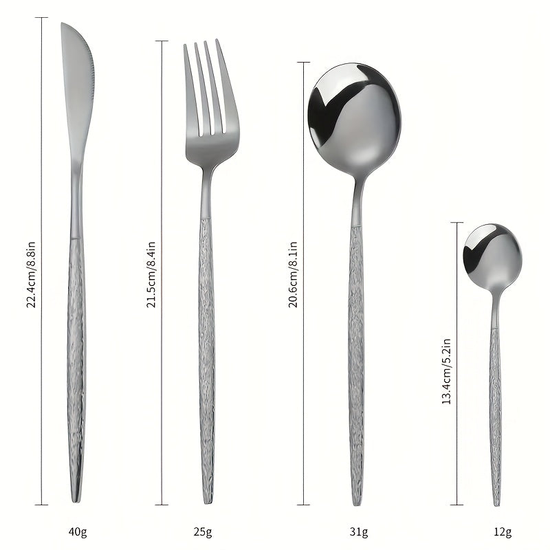 24pcs Stainless Steel Flatware set