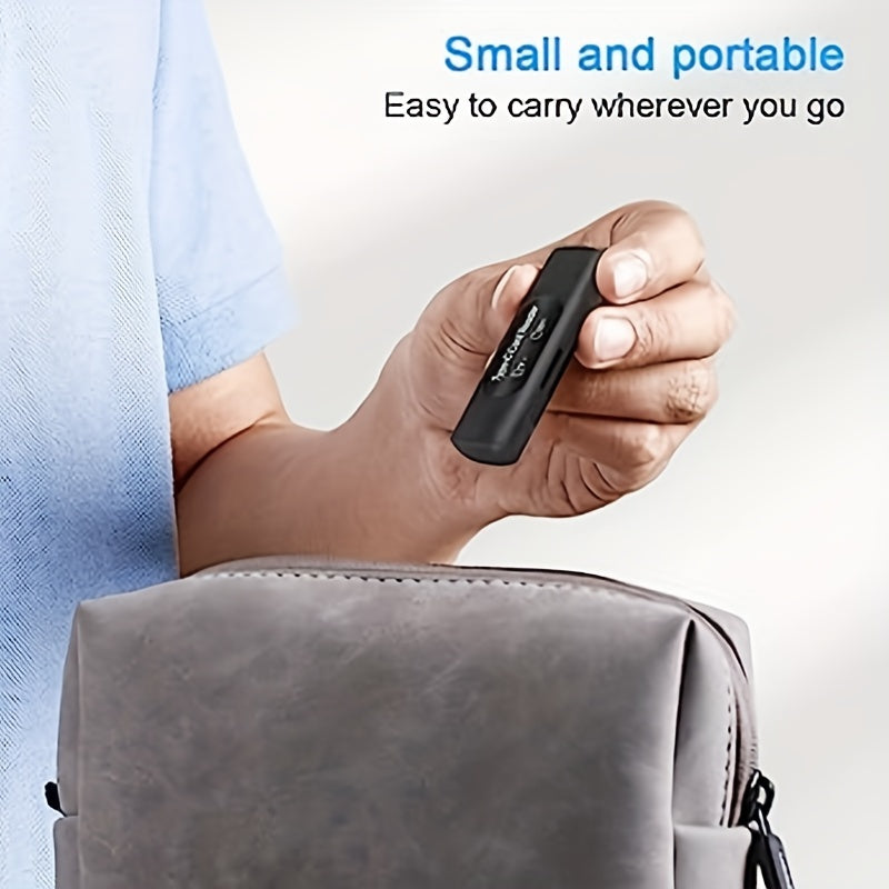 USB Card Reader, 4in1 Type C/USB A to SD/XC/HC Card Adapter, Dual Card Slot Memory Card Reader, Competible for PC, Galaxy, Tablet, Huawei and More, Micro Card Reader, USB Card Reader All In One, Memory Card Reader USB, Micro