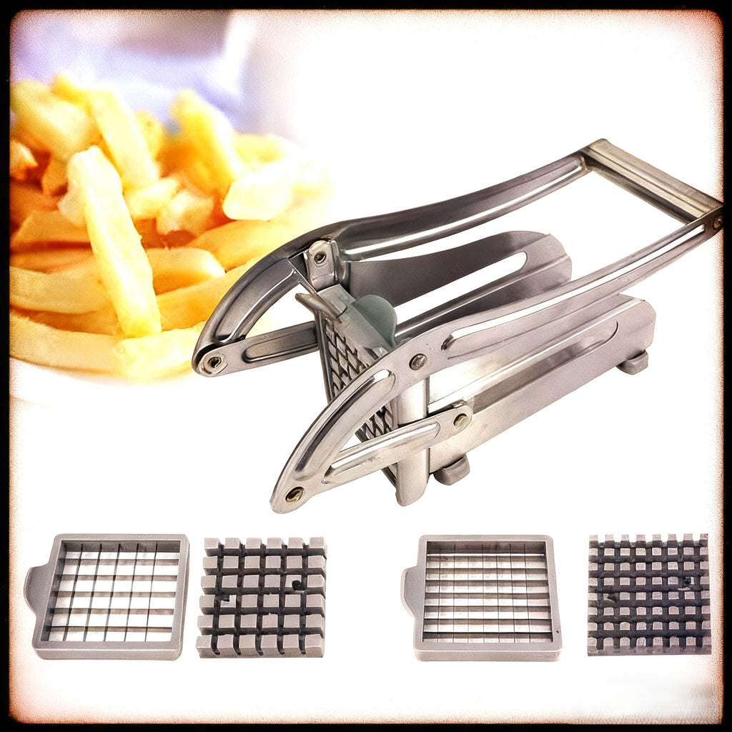 Heavy-Duty Manual Hand- Vegetable Slicer & Cutter with Interchangeable Blades