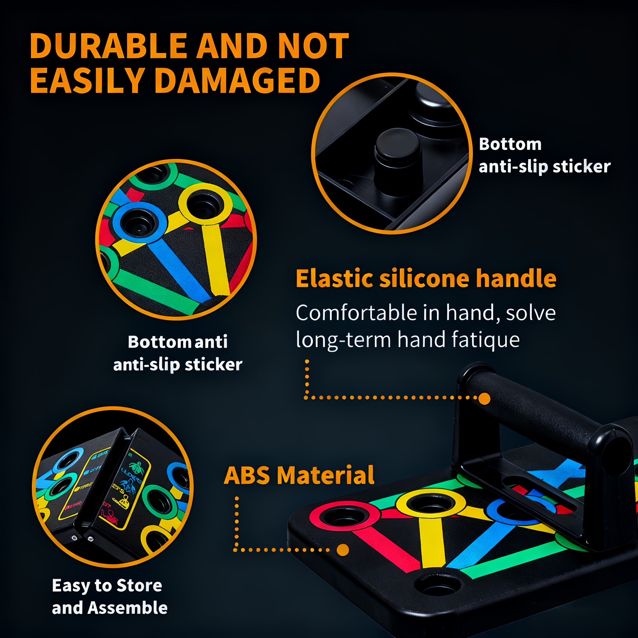 1 Foldable PushUp Stands Board
