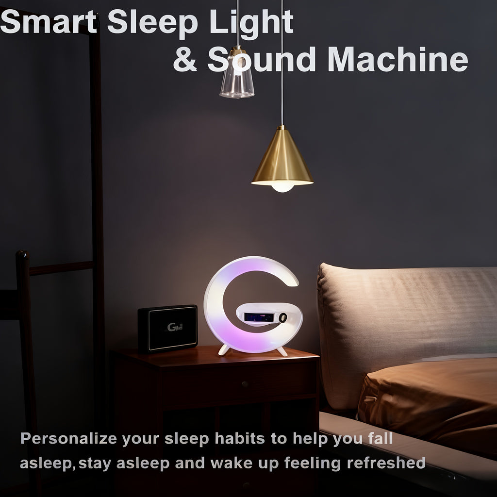 Wireless charging speaking, night light
