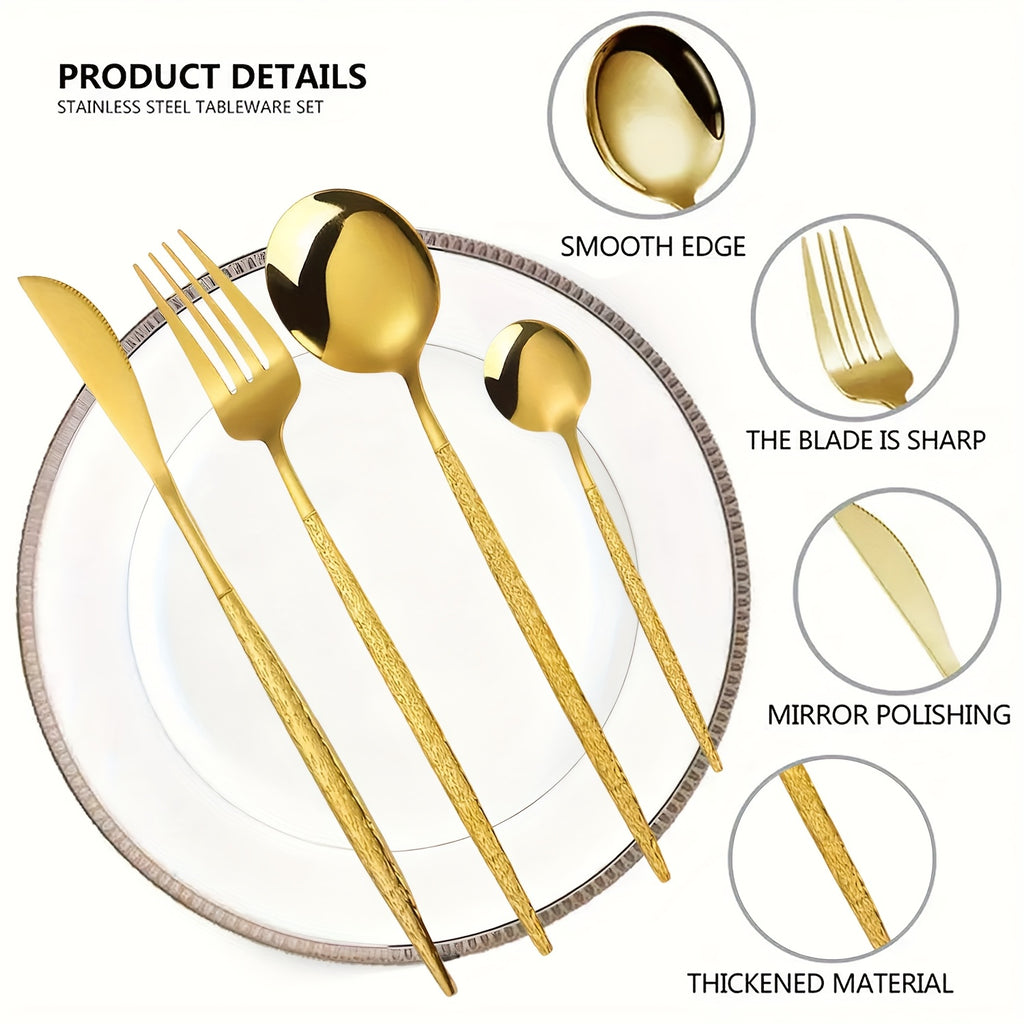 24pcs Stainless Steel Flatware set