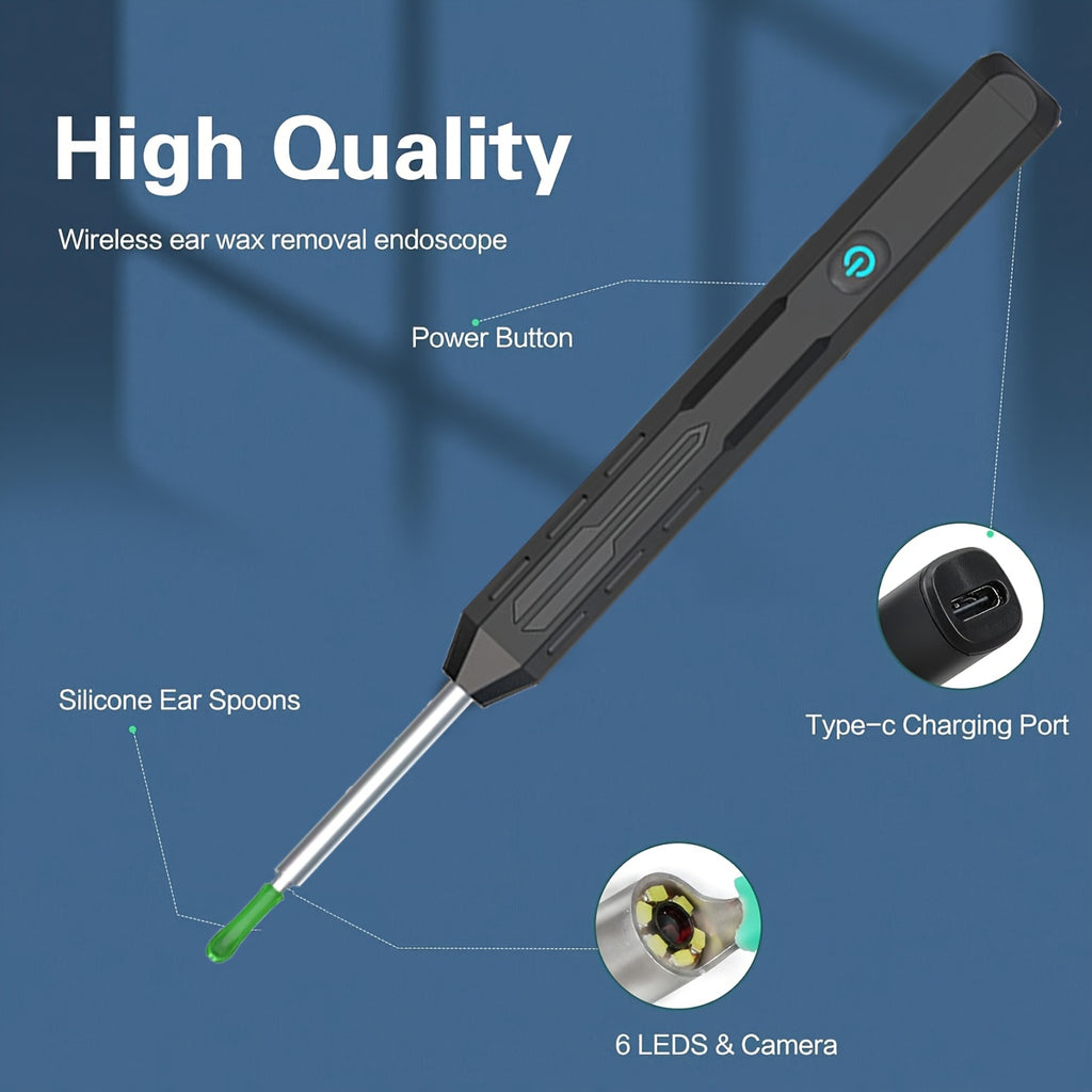 Smart Waterproof Ear Wax Removal Tool with Camera