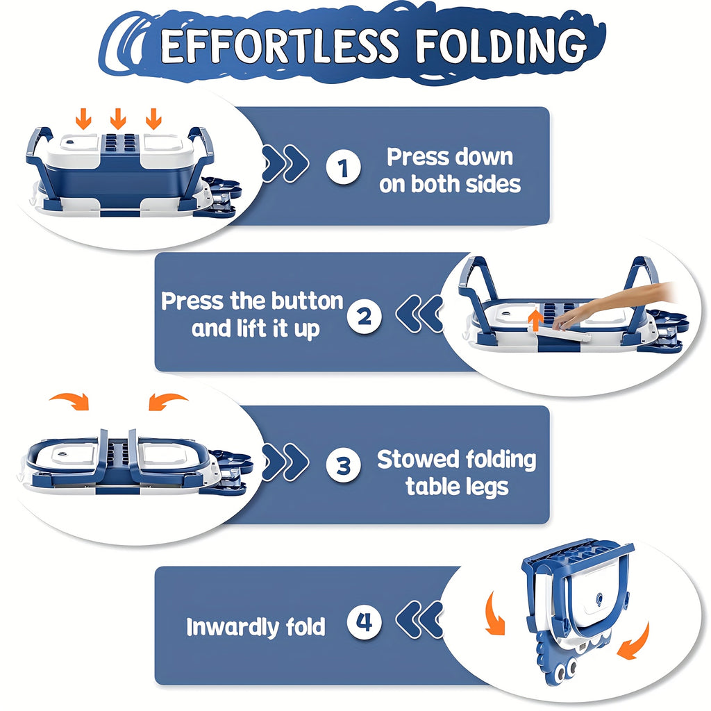 Collapsible Baby Bathtub with Real-Time Temperature Monitor & Floating Cushion