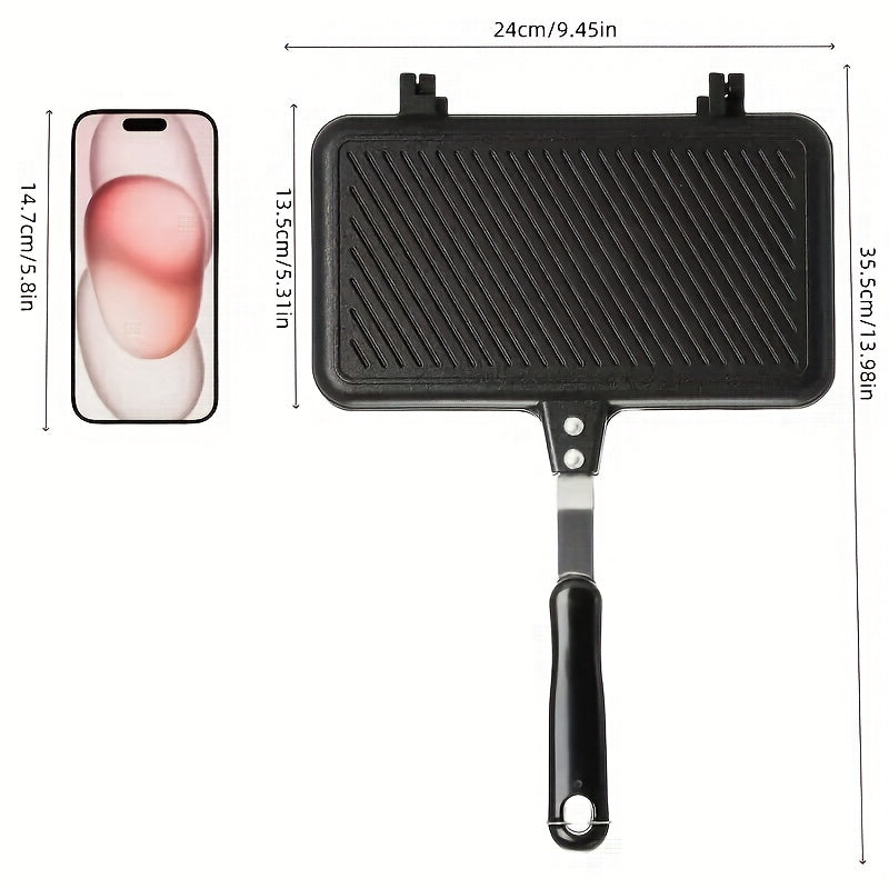 1pc Non-stick Double-Sided Frying Pan Sandwich