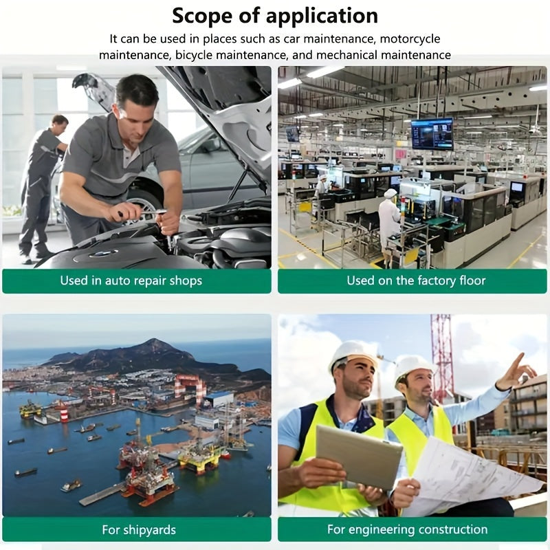 46pcs Heavy-Duty Auto Repair Tool Set with Socket Wrench & Impact-Resistant Case