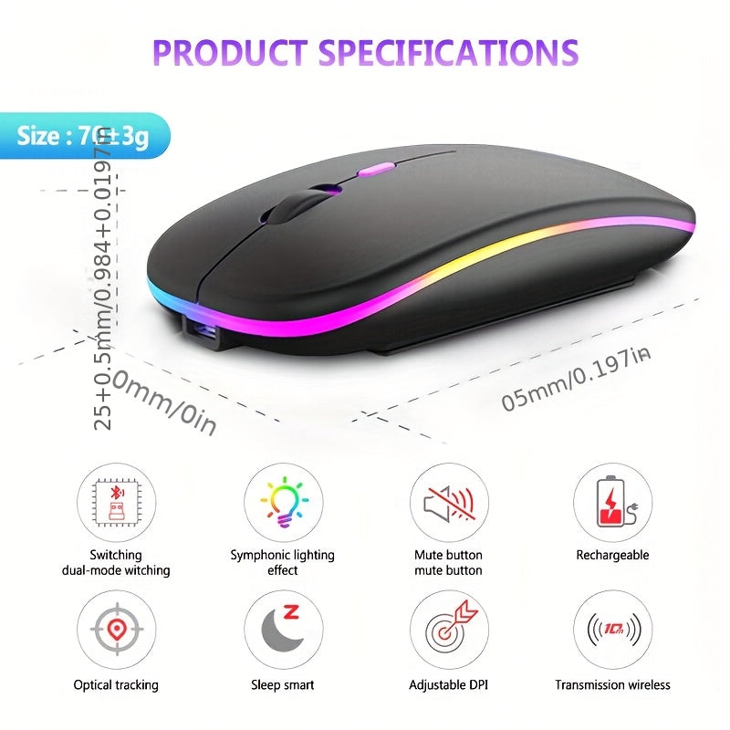 Wireless 2.4GHz Rechargeable Gaming Mouse