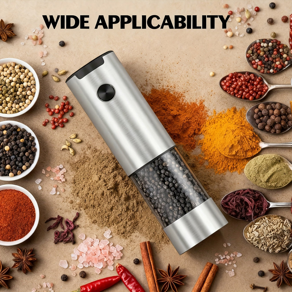 Electric Salt and Pepper Grinder Set - Automatic