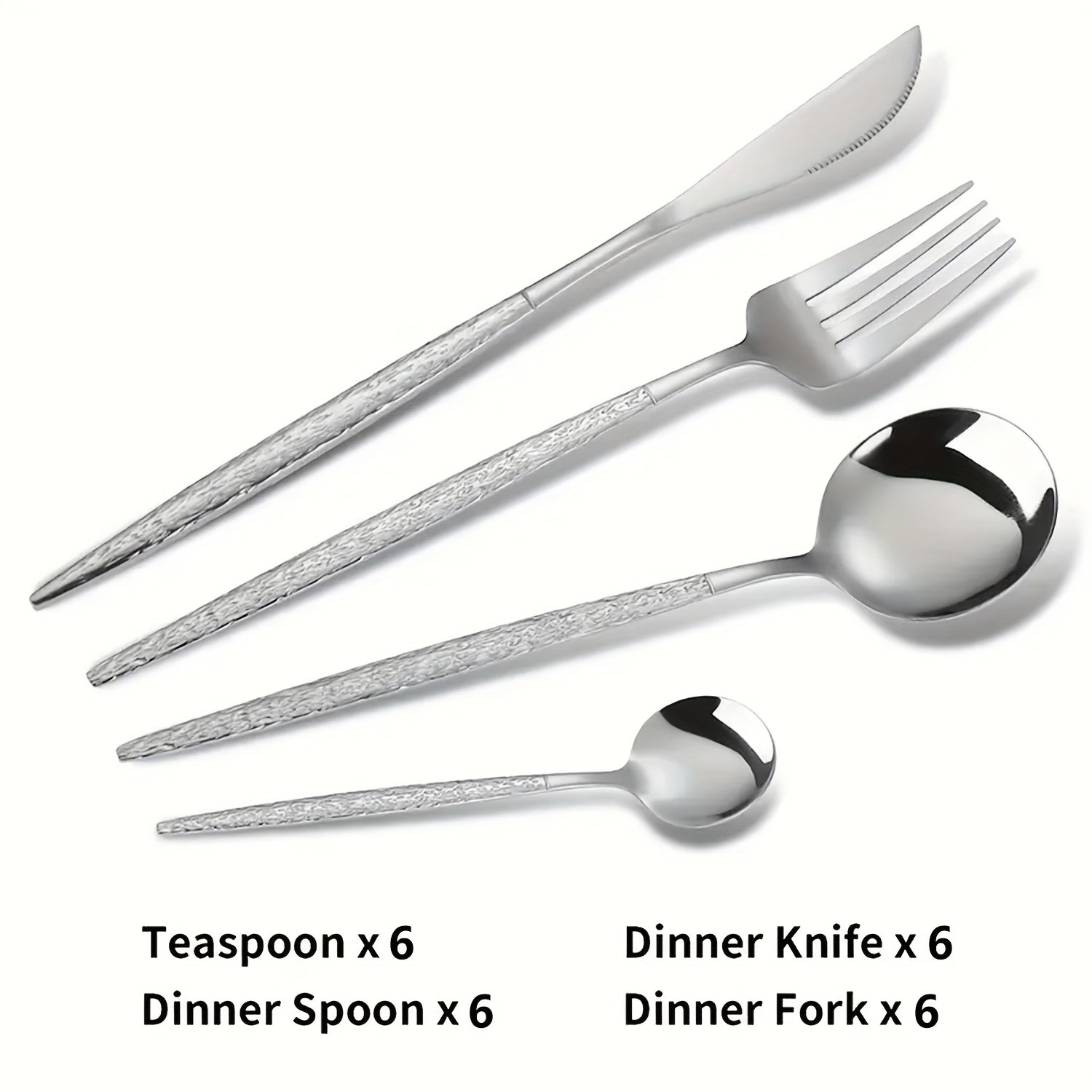 24pcs Stainless Steel Flatware set