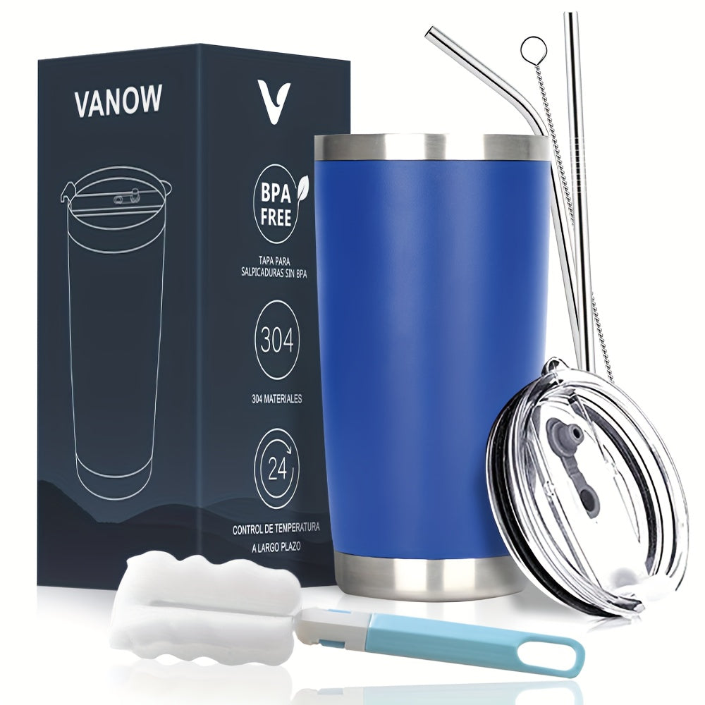 Portable Coffee Cup Travel Mug Leak-Proof 20oz/600ml Stainless Steel