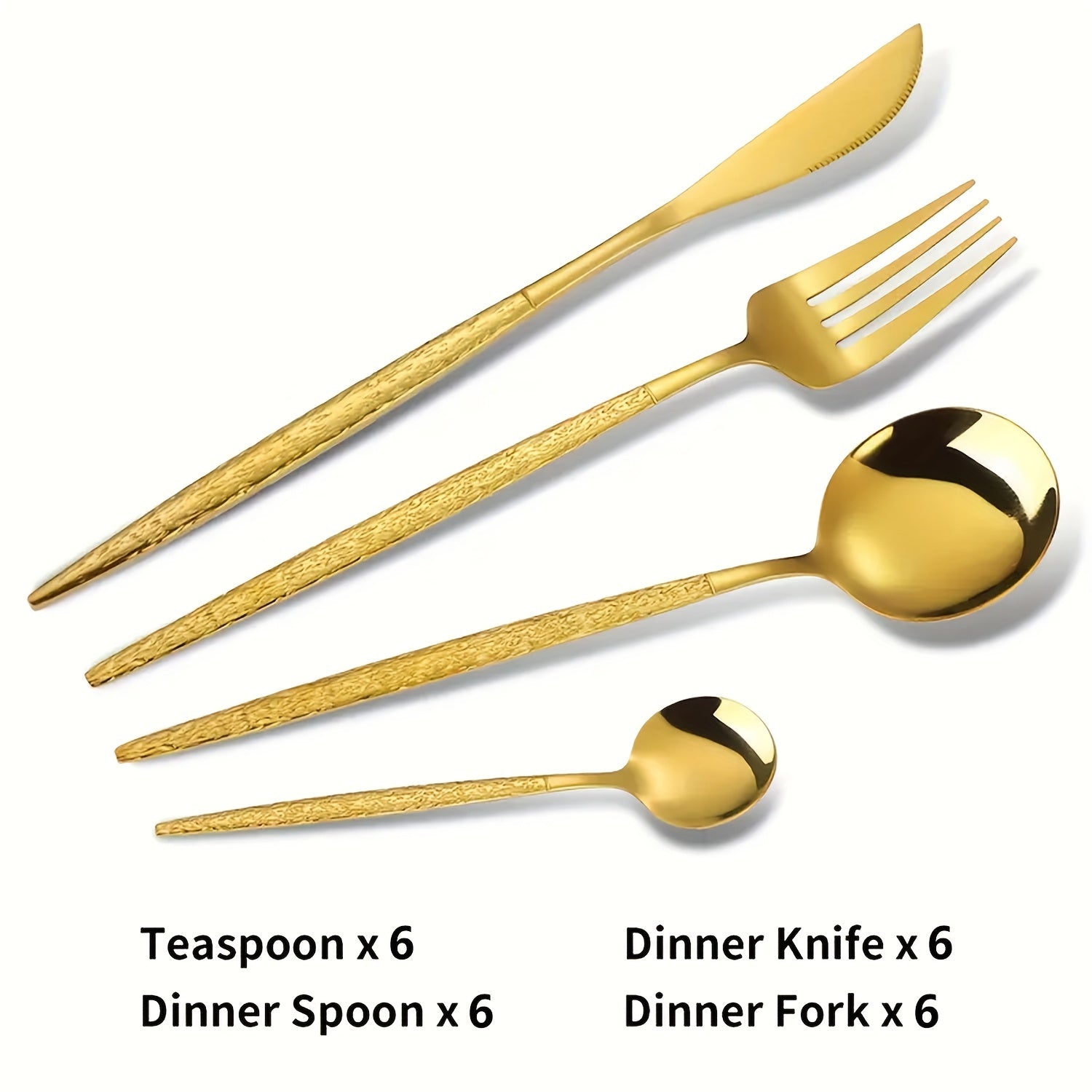 24pcs Stainless Steel Flatware set