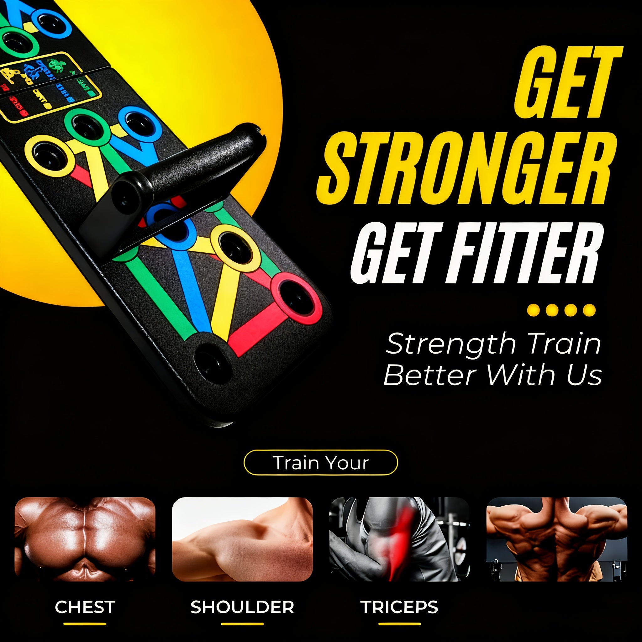 1 Foldable PushUp Stands Board