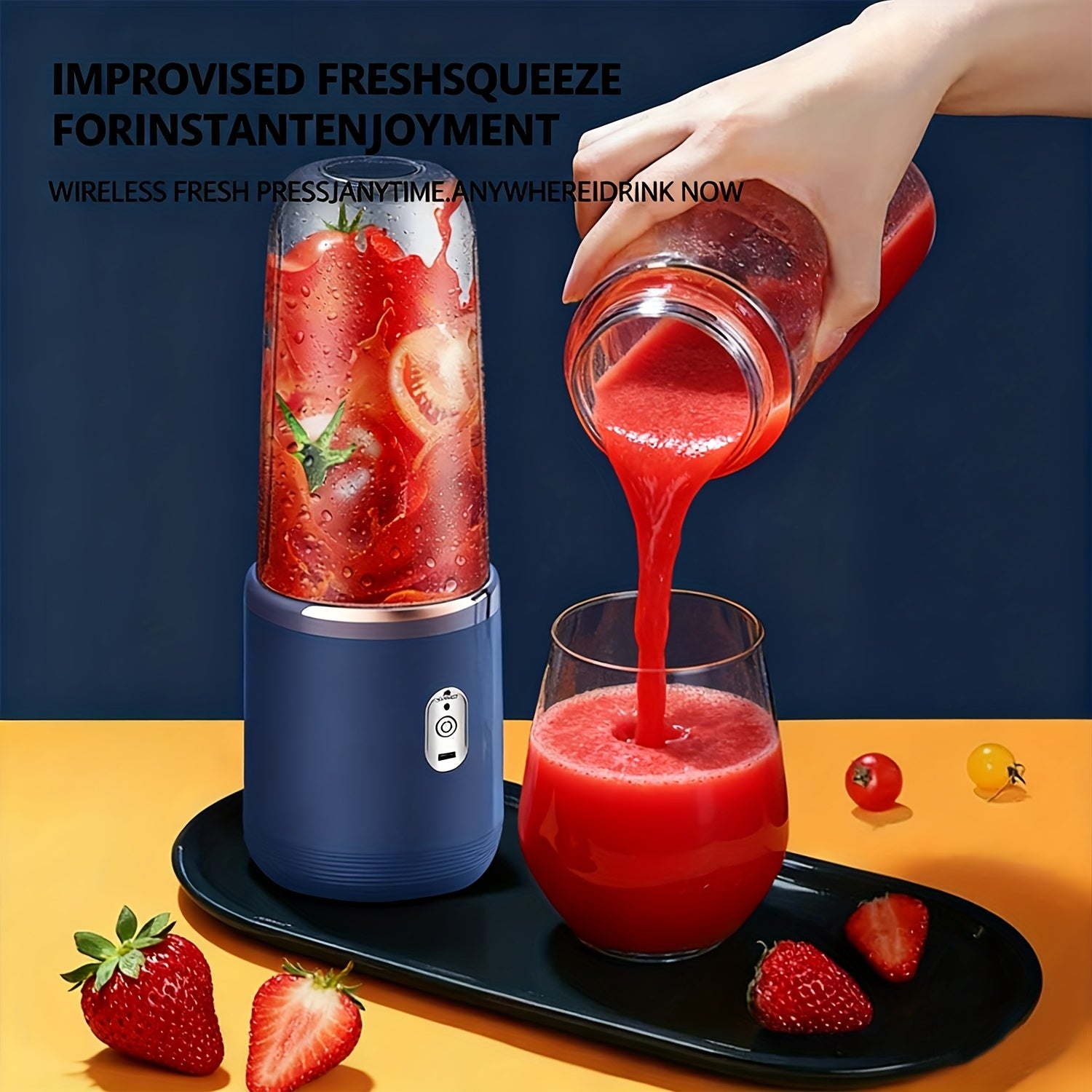 Portable 2-in-1 Blender and Juicer