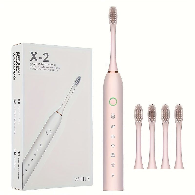 USB Magnetic Electric Toothbrush with 8 Brush Heads