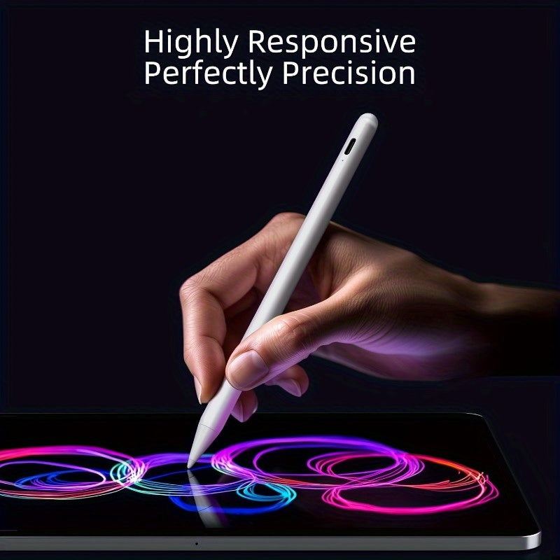 Compatible with iOS/Android, Microsoft Phones and Tablets - Fast Charging, High-Precision Sensitive Capacitive Stylus Pen for Apple Pencil. Works with iPad, iPhone, Samsung Galaxy, Kindle, and All Universal Touchscreen Device