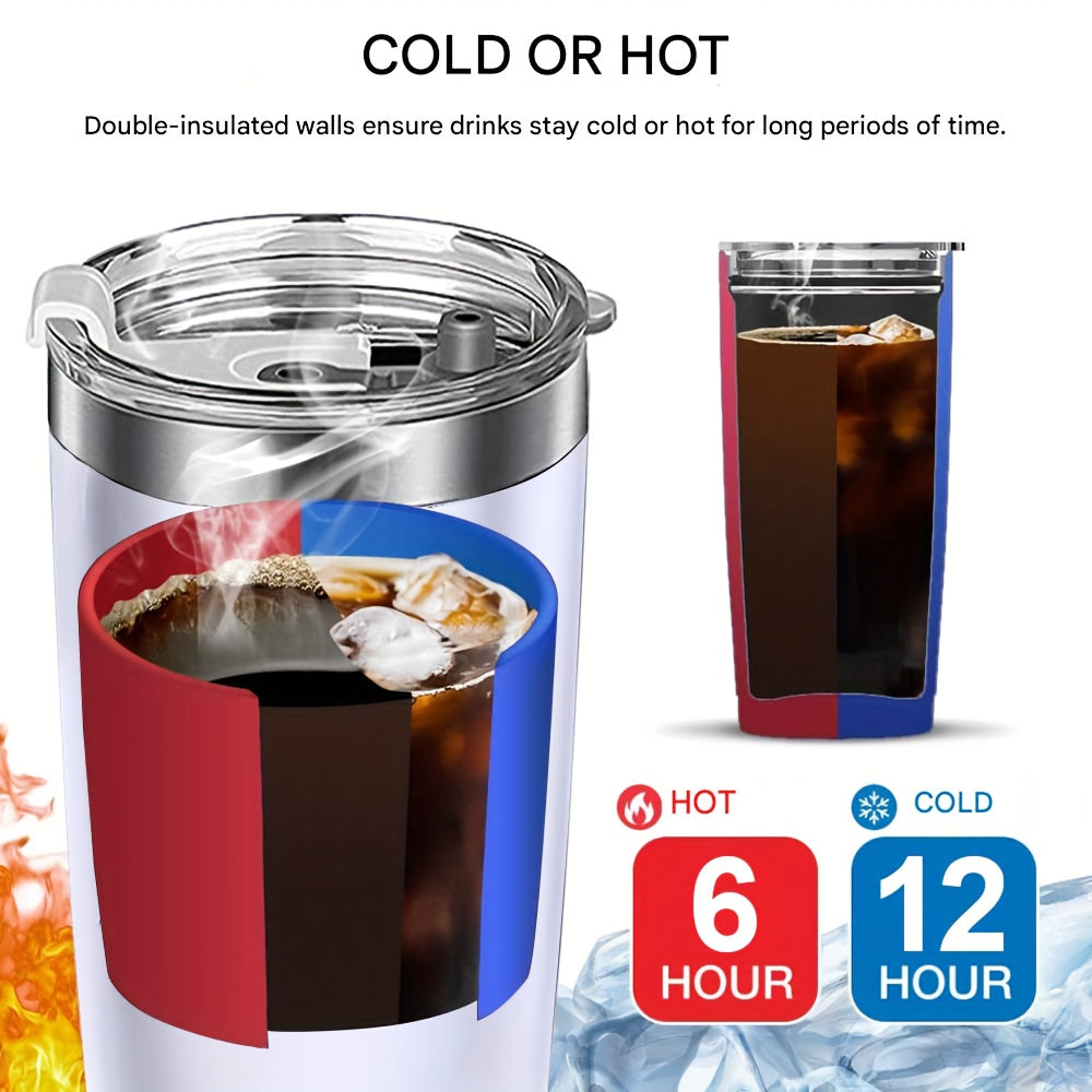 Portable Coffee Cup Travel Mug Leak-Proof 20oz/600ml Stainless Steel