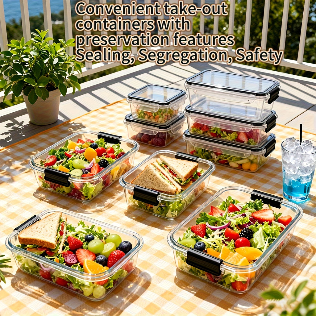 16/24/28/48pcs Airtight Food Storage Container Set with Snap-Lock Lids