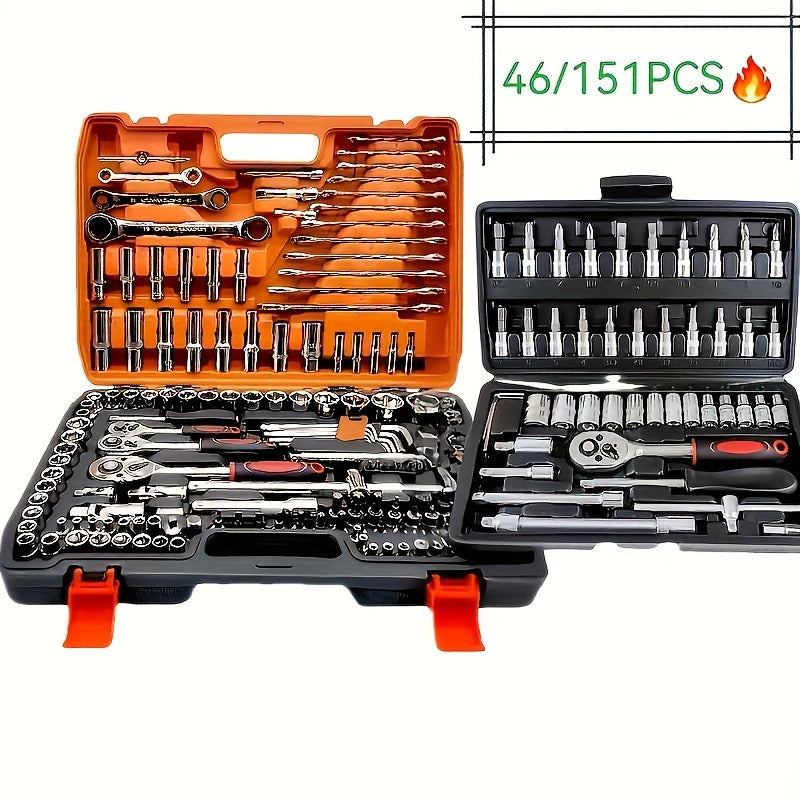 Ultimate 151/46pcs Set Of Automotive Machinery Tool Kit