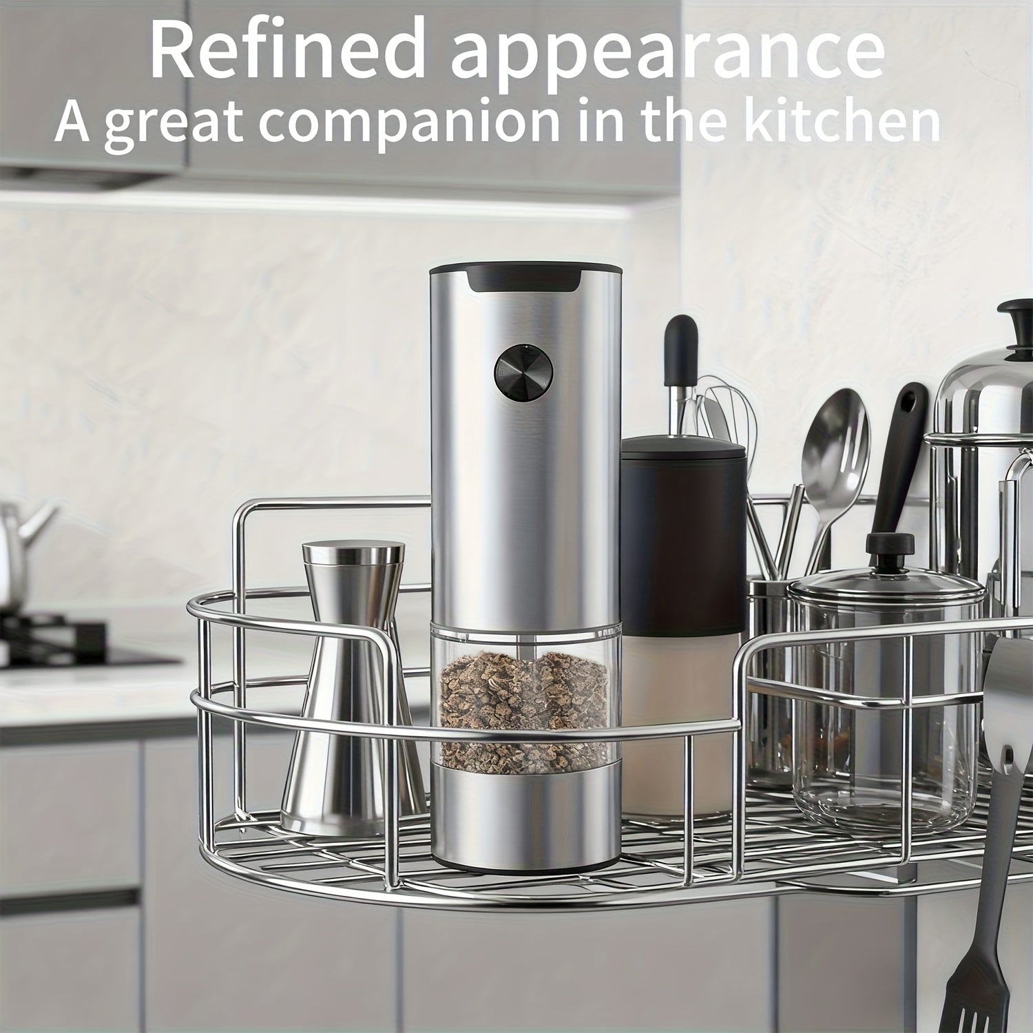 Electric Salt and Pepper Grinder Set - Automatic